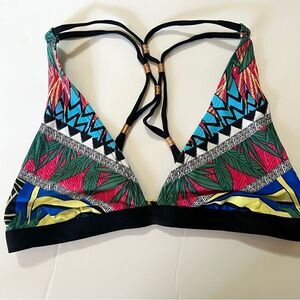 🌺3 FOR $20🌺 - Gianni Bini Bright Tropical Bikini Swim Top S Gorgeous